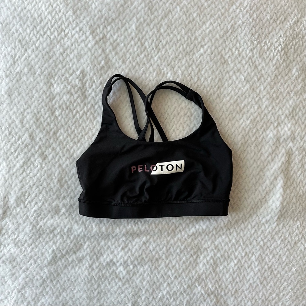 Lululemon x Peloton Energy Bra, Black, size 6
